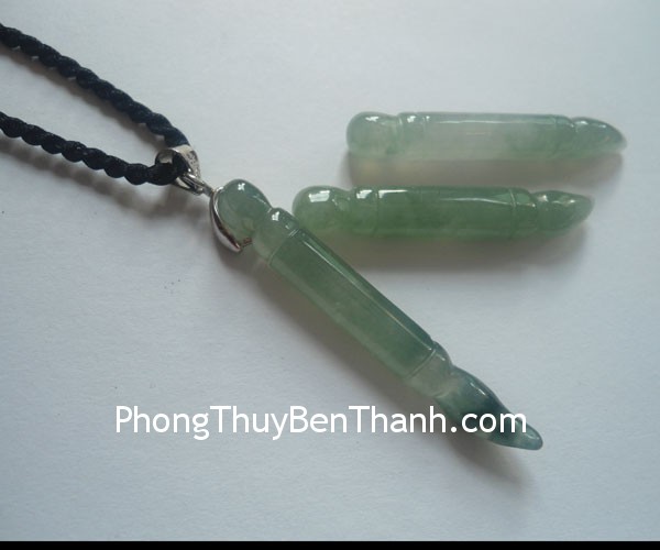 but van xuong phi thuy s751 Dây chuyền phong thủy treo Bút Văn Xương đá quý Cẩm Thạch thi cử may mắn S751