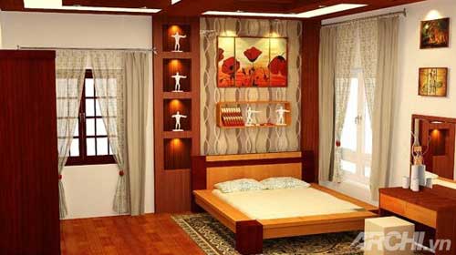 giuong ngu hien dai 1  Trang trí nội thất phòng ngủ ấm cúng với mẫu giường thiết kế hiện đại