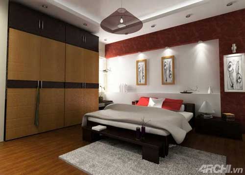 giuong ngu hien dai 9  Trang trí nội thất phòng ngủ ấm cúng với mẫu giường thiết kế hiện đại