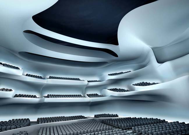 nha hat opera voi kien truc vi lai 01 Thiết kế kiến trúc hiện đại của tòa nhà Opera tại Đài Loan ấn tượng với khối đen nổi bật