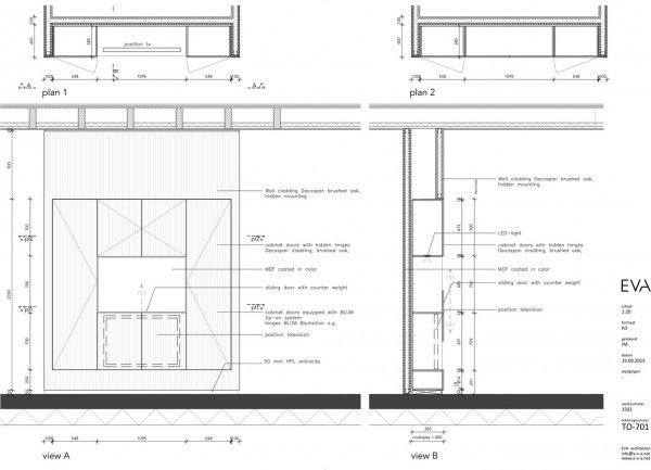 Loft64 cabinet1 600x433 Cùng nhìn qua vẻ đẹp ấn tượng củai Gác Xép 64 / EVA architecten