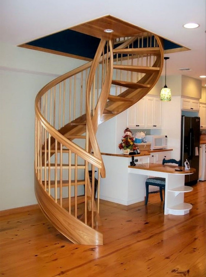 AD Breathtaking Spiral Staircase Designs 18 Cùng nhìn qua những mẫu cầu thang xoắn đẹp mỹ mãn
