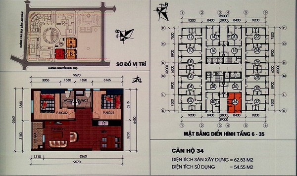 tu van Gợi ý cách cải tạo thêm 1 phòng ngủ cho căn hộ 54,55m²