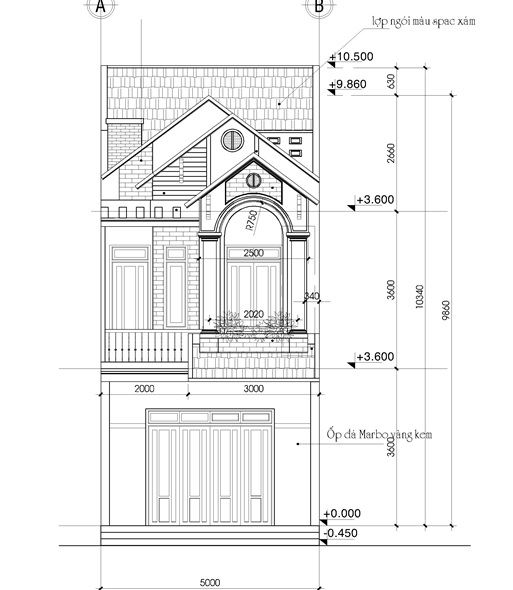 xay nha 2 tang2 phunutodayvn 1119 Gợi ý mẫu thiết kế nhà phố 2 tầng với diện tích nhỏ hiện đại 2016