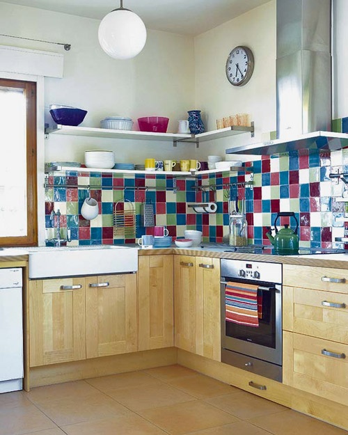 colorful kitchen backsplash ideas 29 Chia sẻ những mẫu thiết kế nhà bếp đẹp hoàn hảo