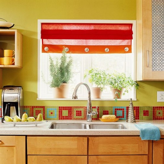 colorful kitchen backsplash ideas 4 554x554 Chia sẻ những mẫu thiết kế nhà bếp đẹp hoàn hảo